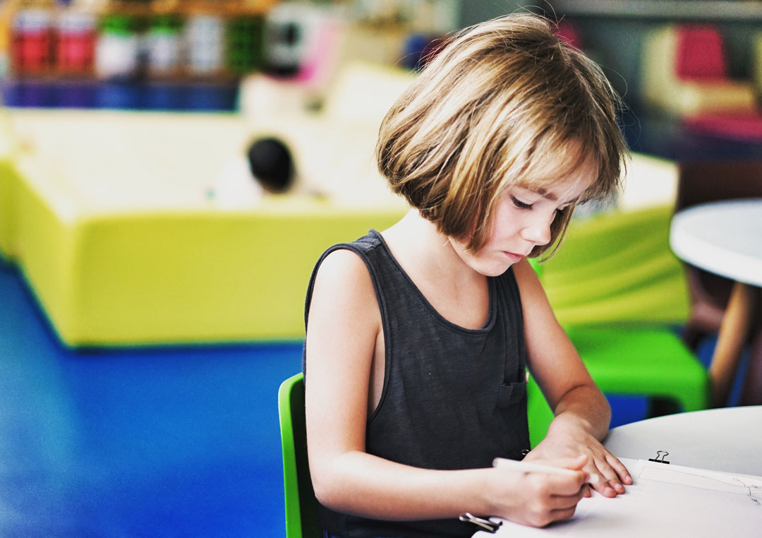 girl at desk, ADHD testing for children, Fort Collins, CO